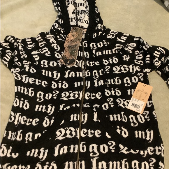 🎁L.A.M.B. NWT Gwen Stefani cashmere hoodie lamb - Picture 5 of 13